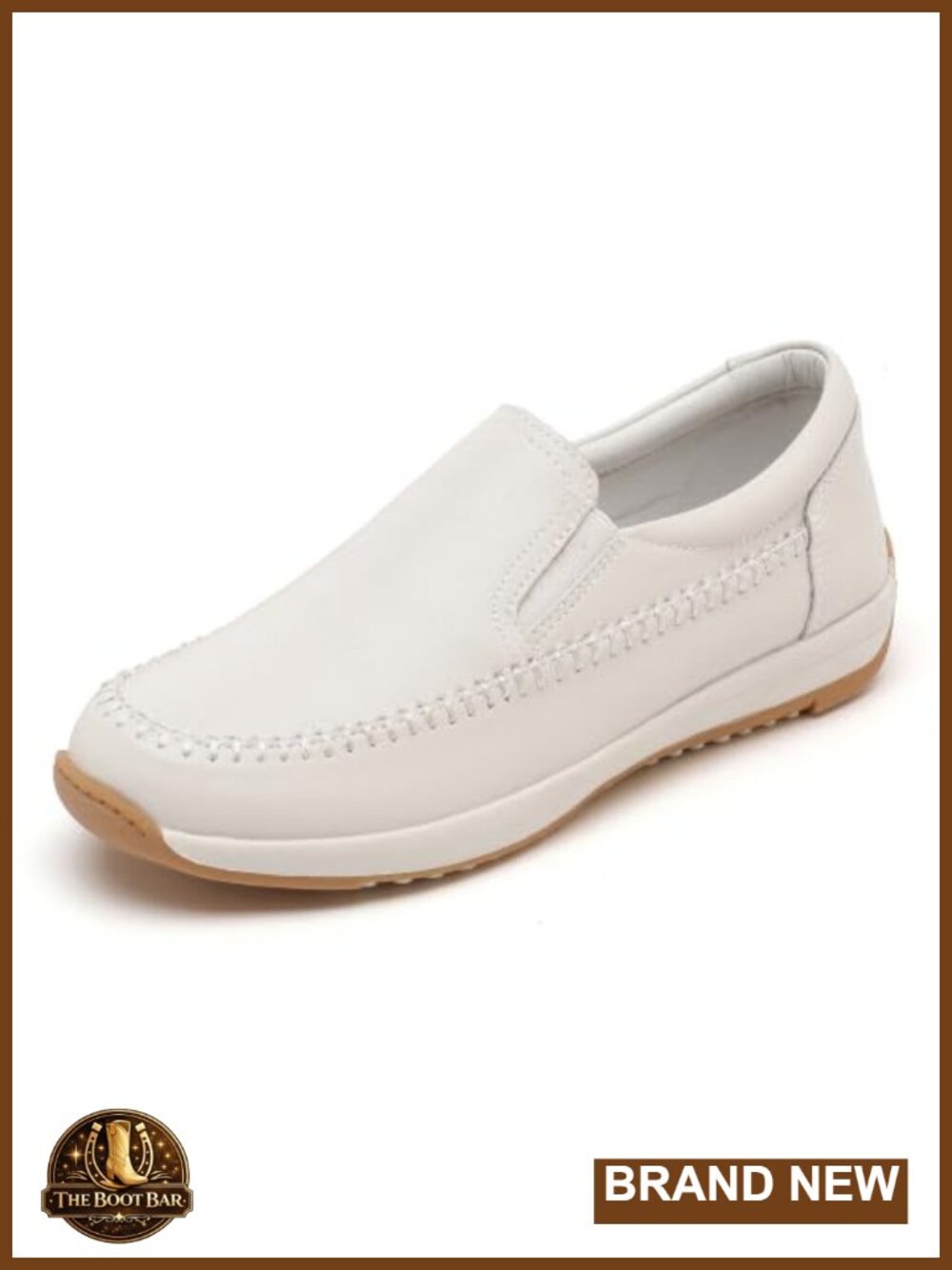 Women's Slip-On Wedge Platform Shoes Non-Slip Vegan Leather Arch Support